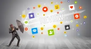 egative Feedback and Reviews on social media graphic representation